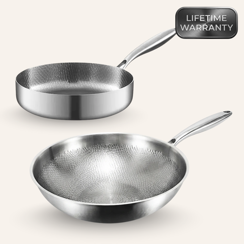 Titanium Wok & Deep Pan Bundle