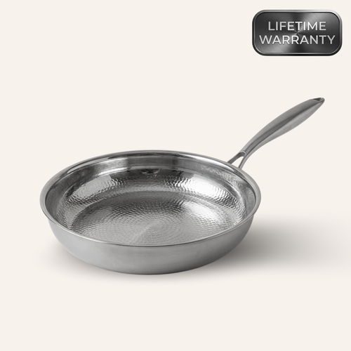 Titanium Hammered Pan + Spatula Bundle