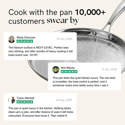 Titanium Sauté Pan — Dual Handle
