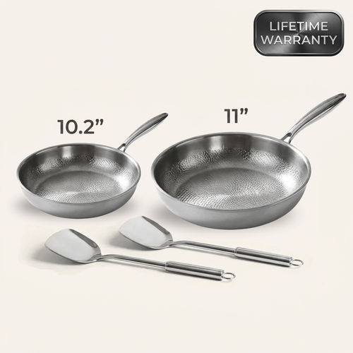 Titanium Hammered Pan Pro Duo Set